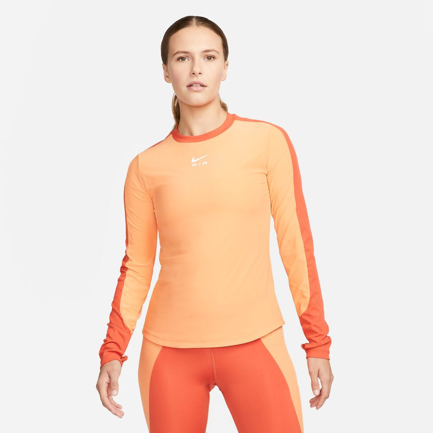 Orange long sleeve running on sale top