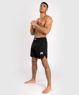 Venum Mens Contender Fight Shorts | Black/White