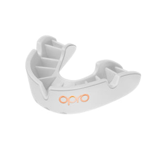 OPRO Bronze Self-Fit Adult Mouthguard | White