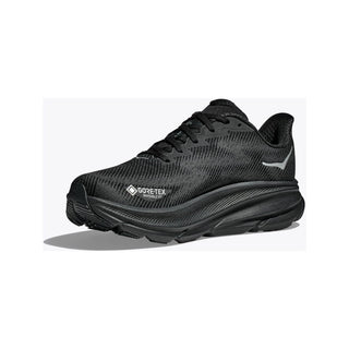 Hoka Womens Clifton 9 Goretex | Black/Black