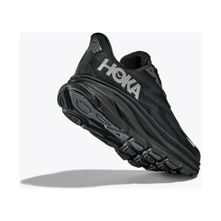 Hoka Womens Clifton 9 Goretex | Black/Black