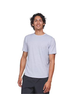 Hoka Mens Essential Tee | Gull Heather