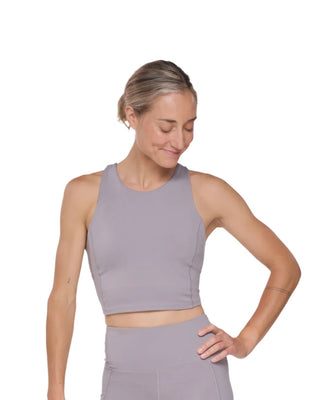 Hoka Womens Elaro Crop Bra | Astral