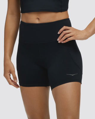 Hoka Womens Elaro 5" Bike Short | Black