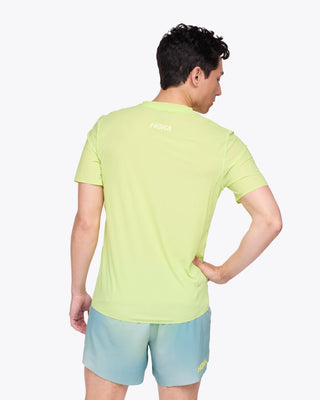 Hoka Mens Airolite Run Short Sleeve Tee | Lettuce