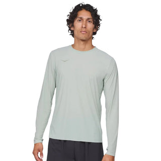 Hoka Mens Airolite Run Long Sleeved Tee | Aloe Vera