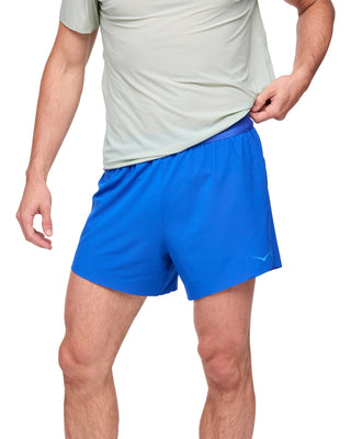 Hoka Mens Glide 5" Brief Short | Ultra Marine