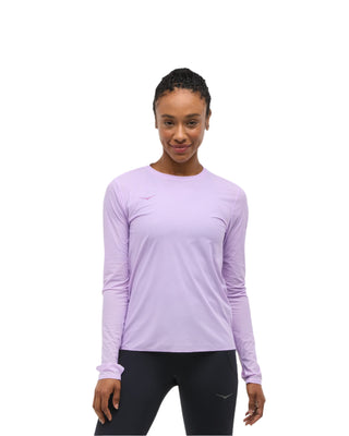 Hoka Womens Airolite Long Sleeve Tee | Aster Pink