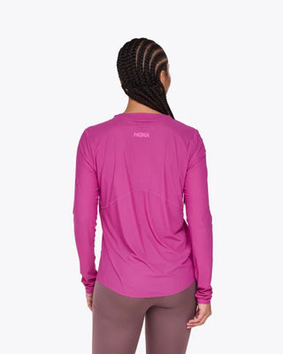 Hoka Womens Airolite Long Sleeve Tee | Fuschia