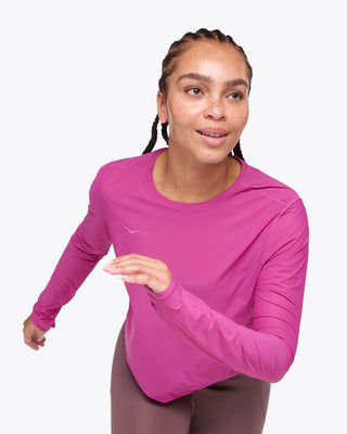 Hoka Womens Airolite Long Sleeve Tee | Fuschia