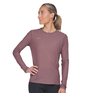 Hoka Womens Airolite Long Sleeve Tee | Smokey Mauve