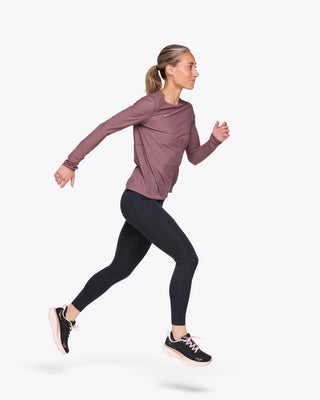 Hoka Womens Airolite Long Sleeve Tee | Smokey Mauve