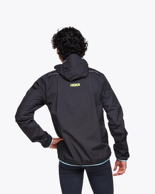 Hoka Mens Tecsky Waterproof Jacket | Black