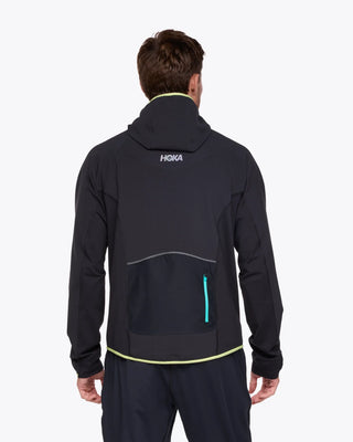 Hoka Mens Skyglow 1/2 Zip | Black