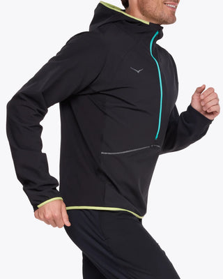 Hoka Mens Skyglow 1/2 Zip | Black