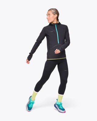 Hoka Womens SkyGlow 1/2 Zip | Black