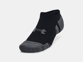 Under Armour Performance Cotton No Show Socks 3 Pack | Black