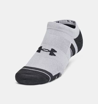 Under Armour Performance Tech No Show Socks 6 Pack | Mod Grey/Jet Grey