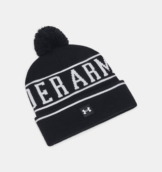 Under Armour Halftime Pom Beanie Midnight | Black/White