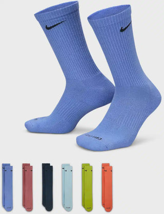 Nike Everyday Plus Cushioned Crew 6 Pack | Multi Colour