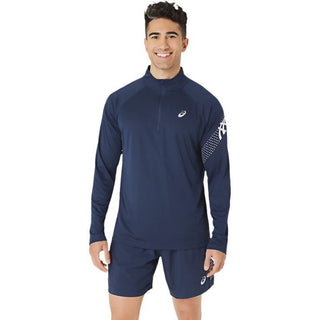 Asics Mens Icon Long Sleeved 1/2 | Blue Expanse