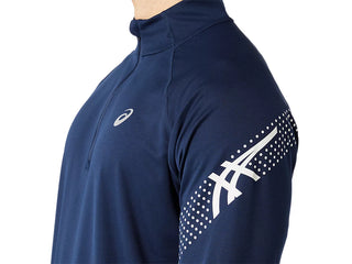 Asics Mens Icon Long Sleeved 1/2 | Blue Expanse