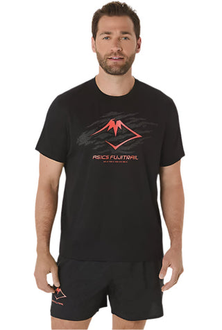 Asics Fujitrail Logo Short Sleeved Top | Performance Black