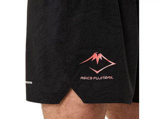 Asics Fujitrail All Over Print 5" Shorts | Performance Black