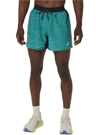 Asics Fujitrail All Over Print 5" Shorts | Rainy Lake