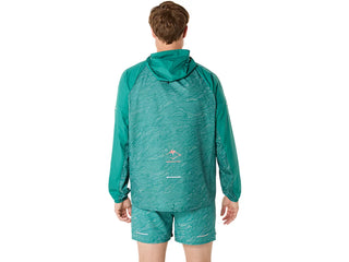 Asics Fujitrail Packable Windbreaker | Rainy Lake/Birch