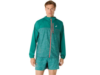 Asics Fujitrail Packable Windbreaker | Rainy Lake/Birch