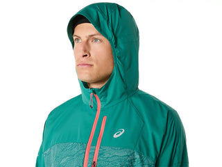 Asics Fujitrail Packable Windbreaker | Rainy Lake/Birch