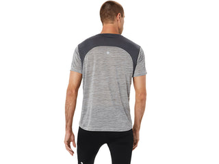 Asics Mens Road Short Sleeved Top | Piedmont Grey / Dark Grey