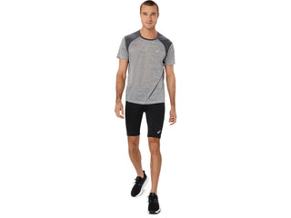 Asics Mens Road Short Sleeved Top | Piedmont Grey / Dark Grey