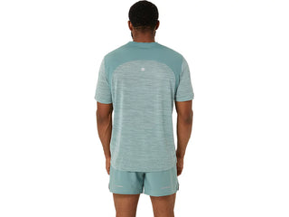 Asics Mens Road Short Sleeved Top | Light Celadon/Celadon