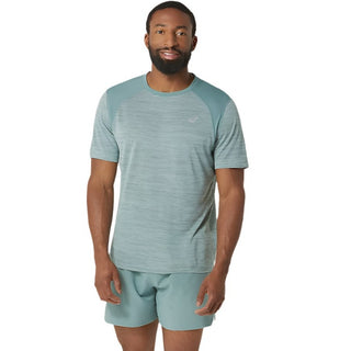 Asics Mens Road Short Sleeved Top | Light Celadon/Celadon