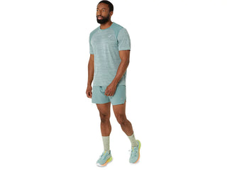 Asics Mens Road Short Sleeved Top | Light Celadon/Celadon