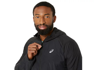 Asics Mens Road Packable Jacket | Black