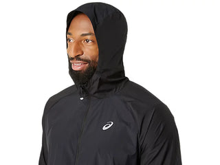 Asics Mens Road Packable Jacket | Black