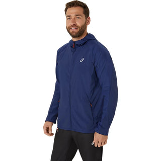 Asics Mens Road Packable Jacket | Blue Expanse