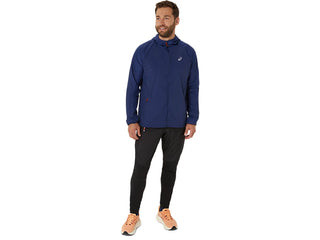 Asics Mens Road Packable Jacket | Blue Expanse