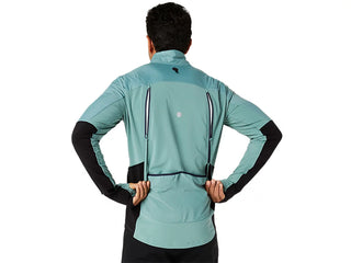 Asics Mens Road Winter Jacket | Celadon