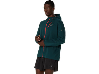 Asics Mens Fujitrail Elite Waterproof Jacket | Saxon Green