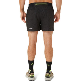 Asics Mens Fujitrail All Over Print 5" Shorts | Performance Black