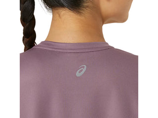 Asics Womens Fujitrail Logo SS Tee | Dusty Mauve