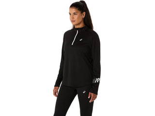 Asics Icon 1/2 Zip Top | Black