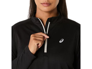 Asics Icon 1/2 Zip Top | Black