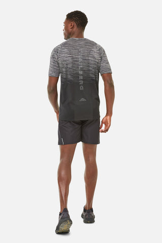 Trailberg Mens Summit Seamless Tee | Black/Monument