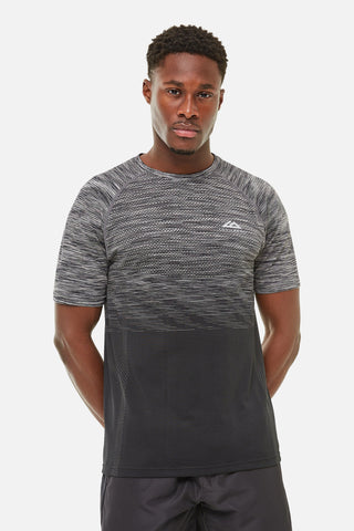 Trailberg Mens Summit Seamless Tee | Black/Monument