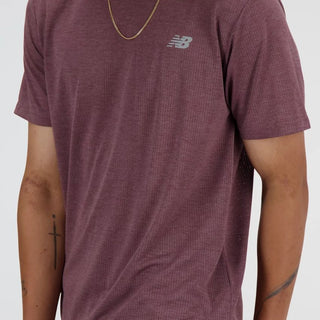 New Balance Mens Athletics T Shirt | Licorice